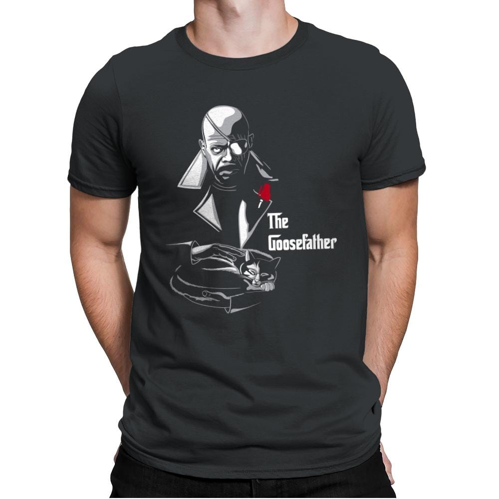 The Goosefather... - Mens Premium T-Shirts RIPT Apparel Small / Heavy Metal