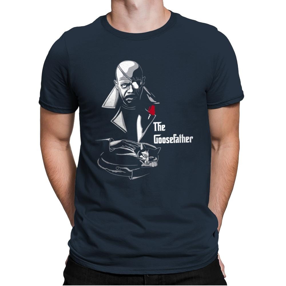 The Goosefather... - Mens Premium T-Shirts RIPT Apparel Small / Indigo