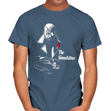 The Goosefather... - Mens T-Shirts RIPT Apparel Small / Indigo Blue
