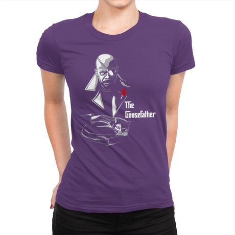 The Goosefather... - Womens Premium T-Shirts RIPT Apparel Small / Purple Rush