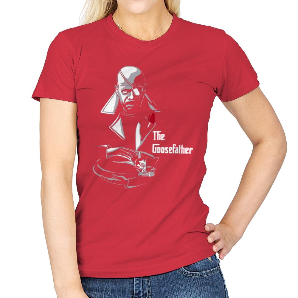 The Goosefather... - Womens T-Shirts RIPT Apparel Small / Red