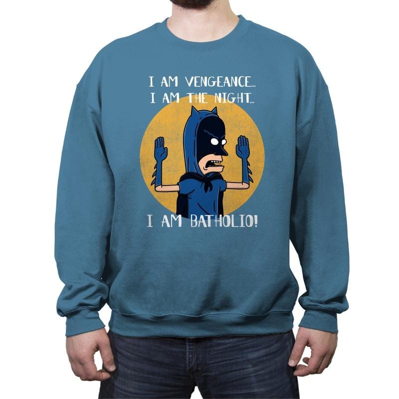 The Great Batholio - Crew Neck Sweatshirt Crew Neck Sweatshirt RIPT Apparel Small / Indigo Blue