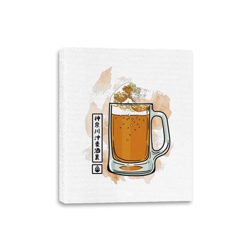 The great beer off Kanagawa - Canvas Wraps Canvas Wraps RIPT Apparel 8x10 / White