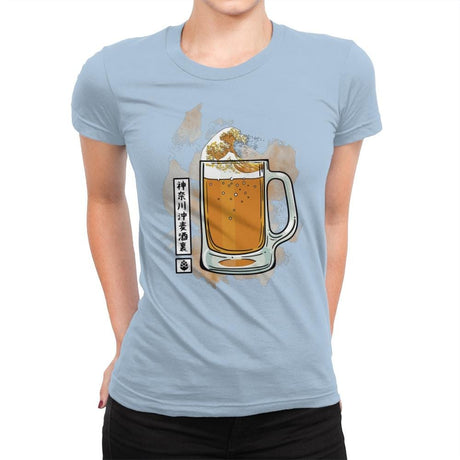 The great beer off Kanagawa - Womens Premium T-Shirts RIPT Apparel Small / Cancun