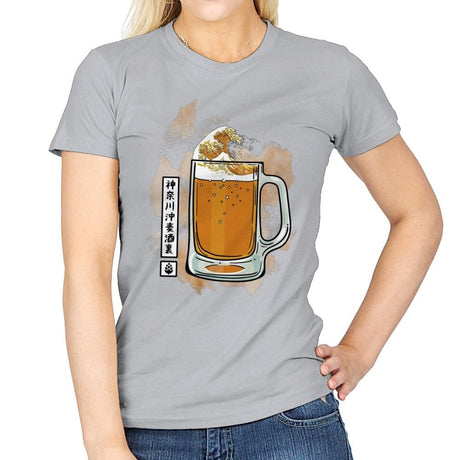 The great beer off Kanagawa - Womens T-Shirts RIPT Apparel Small / Sport Grey