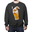 The Great Beer Wave - Crew Neck Sweatshirt Crew Neck Sweatshirt RIPT Apparel Small / Charcoal
