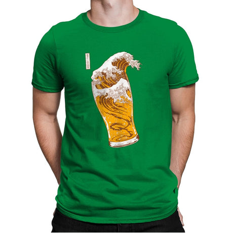 The Great Beer Wave - Mens Premium T-Shirts RIPT Apparel Small / Kelly