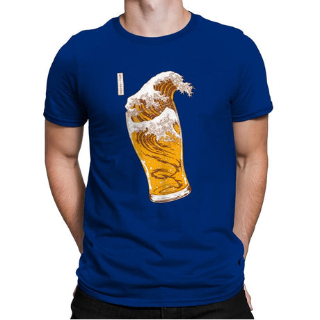 The Great Beer Wave - Mens Premium T-Shirts RIPT Apparel Small / Royal