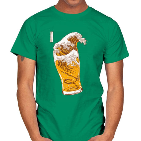 The Great Beer Wave - Mens T-Shirts RIPT Apparel Small / Kelly