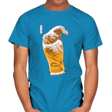 The Great Beer Wave - Mens T-Shirts RIPT Apparel Small / Sapphire