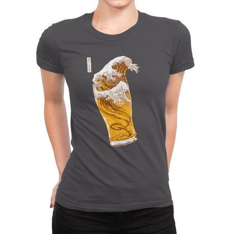 The Great Beer Wave - Womens Premium T-Shirts RIPT Apparel Small / Heavy Metal