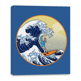 The Great Cornholio Off Kanagawa - Canvas Wraps Canvas Wraps RIPT Apparel 16x20 / Royal