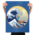 The Great Cornholio Off Kanagawa - Prints Posters RIPT Apparel 18x24 / Royal