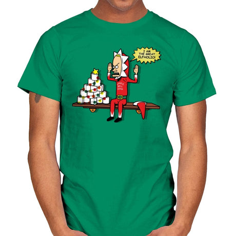 The Great Elfholio - Mens T-Shirts RIPT Apparel Small / Kelly