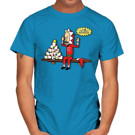The Great Elfholio - Mens T-Shirts RIPT Apparel Small / Sapphire