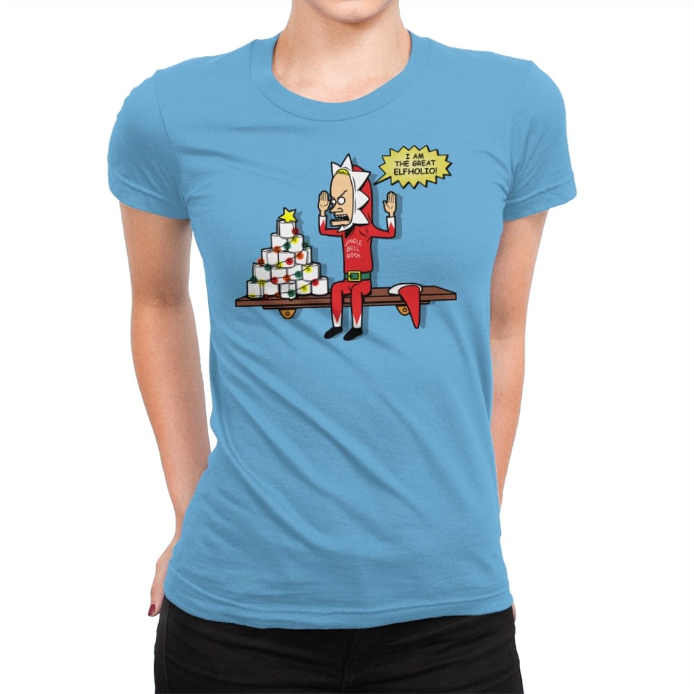 The Great Elfholio - Womens Premium T-Shirts RIPT Apparel Small / Turquoise