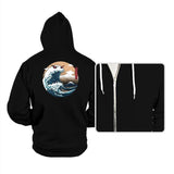 The Great Monster of Kanagawa - Hoodies Hoodies RIPT Apparel