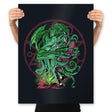 The Great Old Ones Kiss - Prints Posters RIPT Apparel 18x24 / Black