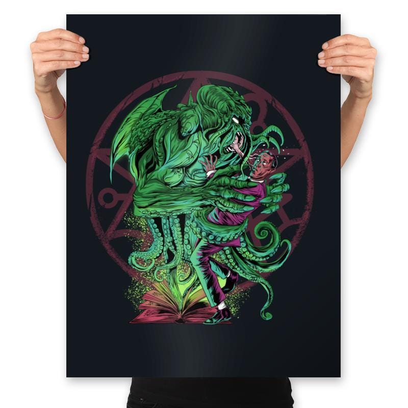 The Great Old Ones Kiss - Prints Posters RIPT Apparel 18x24 / Black