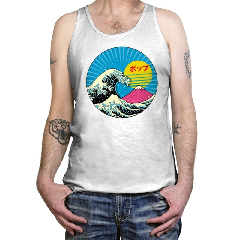 The Great Pop Wave - Tanktop Tanktop RIPT Apparel X-Small / White