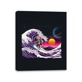 The Great Space Wave - Canvas Wraps Canvas Wraps RIPT Apparel 11x14 / Black