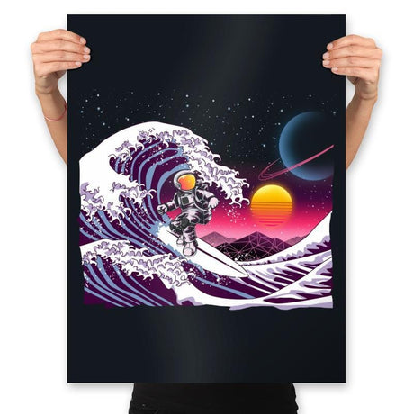 The Great Space Wave - Prints Posters RIPT Apparel 18x24 / Black