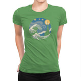 The Great Starry Wave - Womens Premium T-Shirts RIPT Apparel Small / Kelly