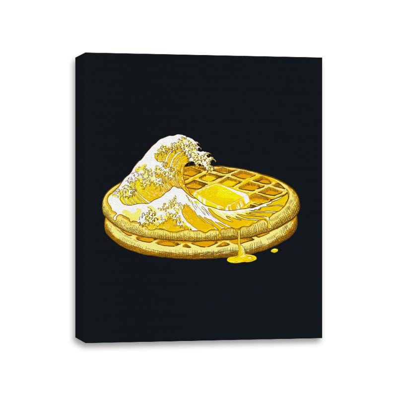The Great Waffle and Hunny - Canvas Wraps Canvas Wraps RIPT Apparel 11x14 / Black