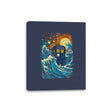 The Great Wave and The Tardis - Canvas Wraps Canvas Wraps RIPT Apparel 8x10 / Navy