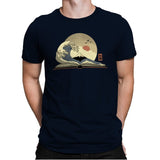 The Great Wave of Knowledge - Mens Premium T-Shirts RIPT Apparel Small / Midnight Navy