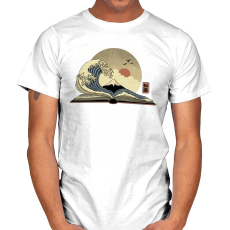 The Great Wave of Knowledge - Mens T-Shirts RIPT Apparel Small / White