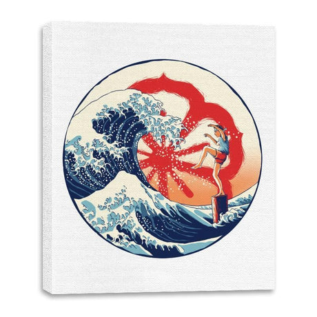 The Great Wave of Miyagi - Canvas Wraps Canvas Wraps RIPT Apparel 16x20 / White