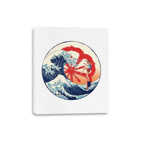 The Great Wave of Miyagi - Canvas Wraps Canvas Wraps RIPT Apparel 8x10 / White