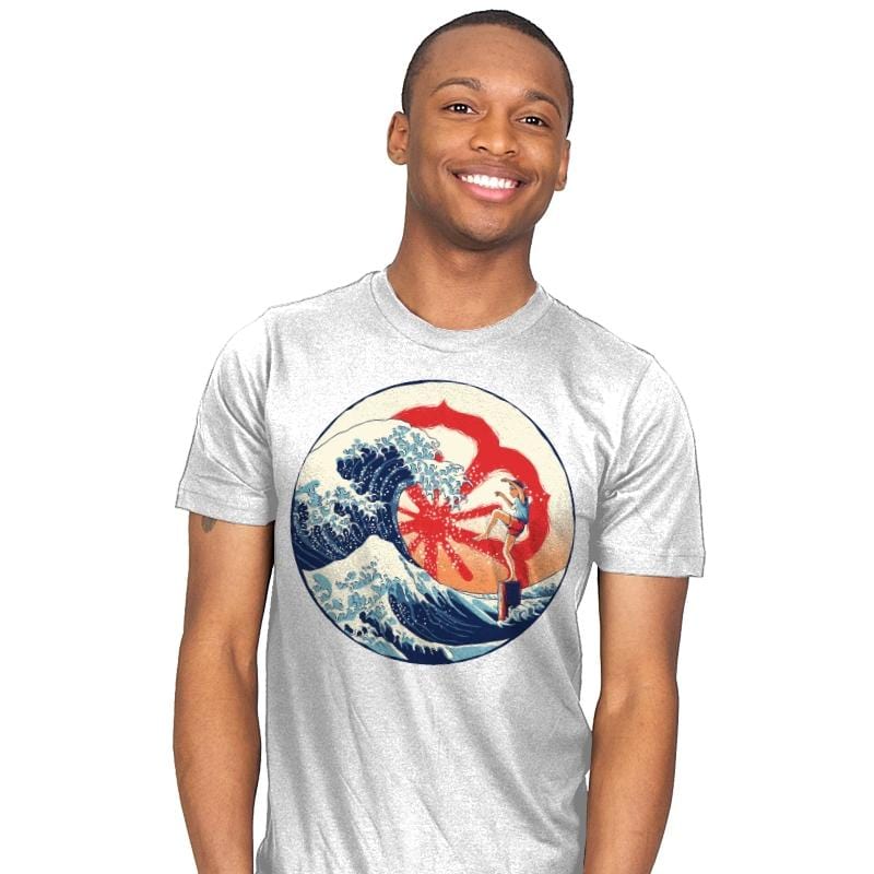 The Great Wave of Miyagi - Mens T-Shirts RIPT Apparel Small / White