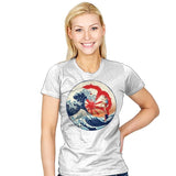 The Great Wave of Miyagi - Womens T-Shirts RIPT Apparel Small / White