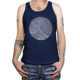 The Great Wave of Pleasures - Tanktop Tanktop RIPT Apparel X-Small / Navy