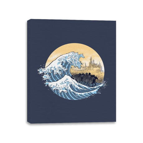 The Great Wave of the Ringwraiths - Canvas Wraps Canvas Wraps RIPT Apparel 11x14 / Navy