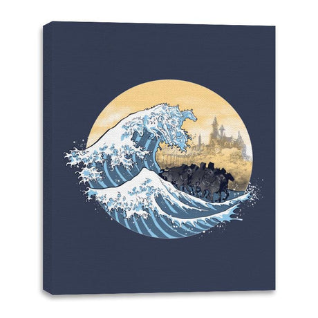 The Great Wave of the Ringwraiths - Canvas Wraps Canvas Wraps RIPT Apparel 16x20 / Navy