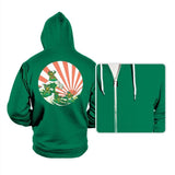 The Great Wave Off Cowabunga - Hoodies Hoodies RIPT Apparel Small / Kelly