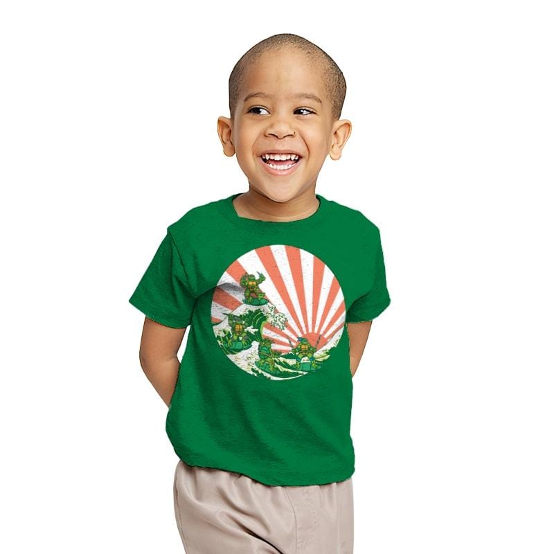 The Great Wave Off Cowabunga - Youth T-Shirts RIPT Apparel