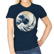 The Great Wave off Music - Womens T-Shirts RIPT Apparel Small / Navy