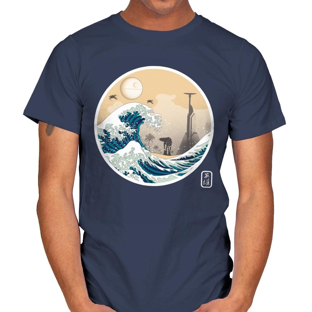 The Great Wave off Scarif - Best Seller - Mens T-Shirts RIPT Apparel Small / Navy