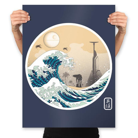 The Great Wave off Scarif - Best Seller - Prints Posters RIPT Apparel 18x24 / Navy