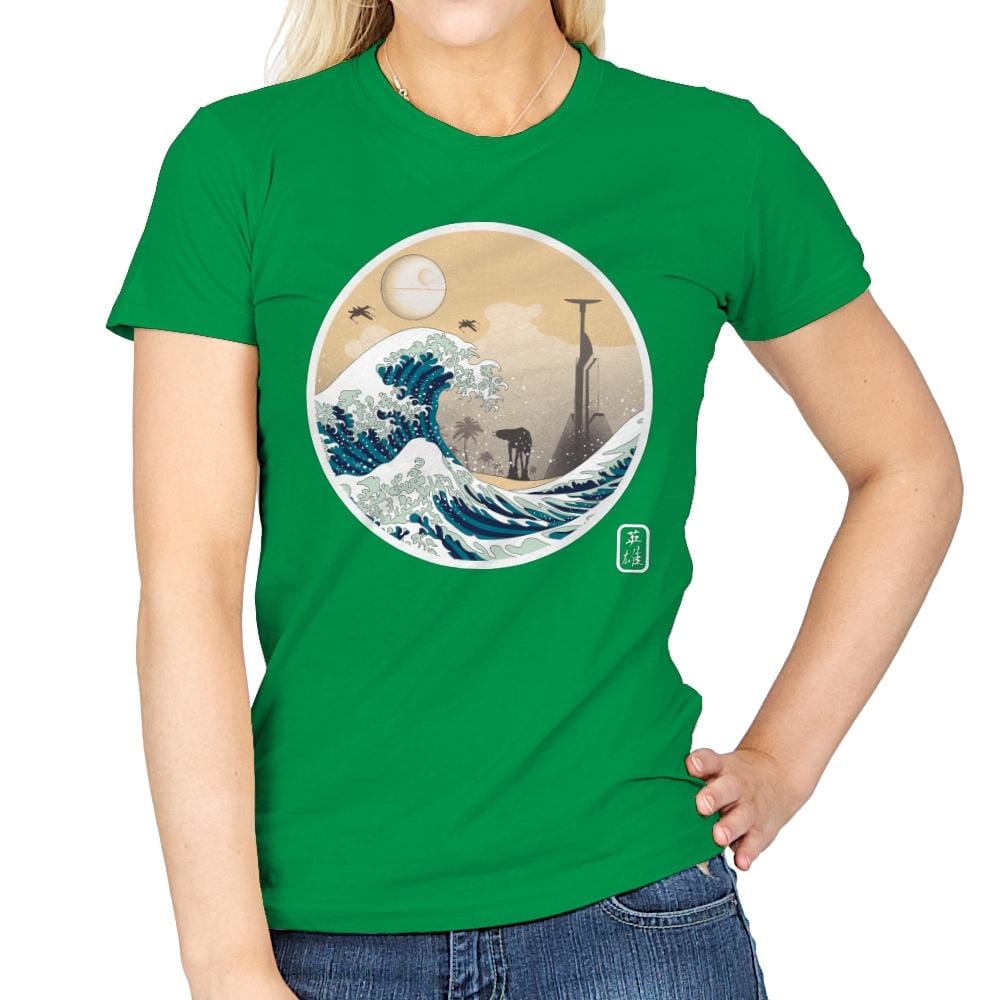 The Great Wave off Scarif - Best Seller - Womens T-Shirts RIPT Apparel Small / Irish Green