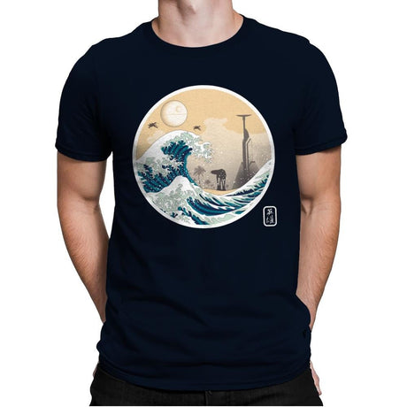 The Great Wave off Scarif - Mens Premium T-Shirts RIPT Apparel Small / Midnight Navy