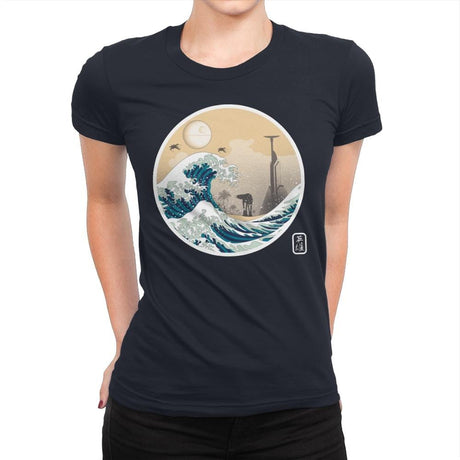 The Great Wave off Scarif - Womens Premium T-Shirts RIPT Apparel Small / Midnight Navy