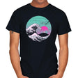 The Great Wave Vapor Aesthetics - Mens T-Shirts RIPT Apparel Small / Black