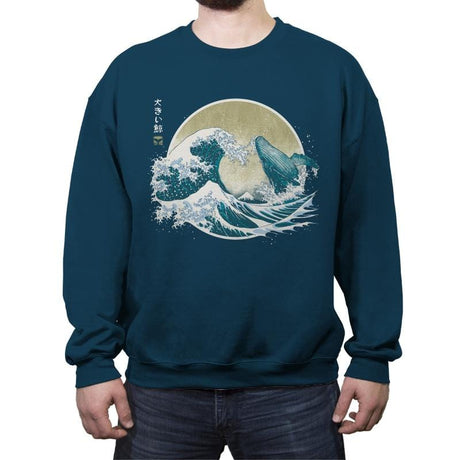 The Great Whale - Crew Neck Sweatshirt Crew Neck Sweatshirt RIPT Apparel