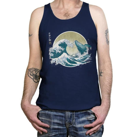 The Great Whale - Tanktop Tanktop RIPT Apparel X-Small / Navy
