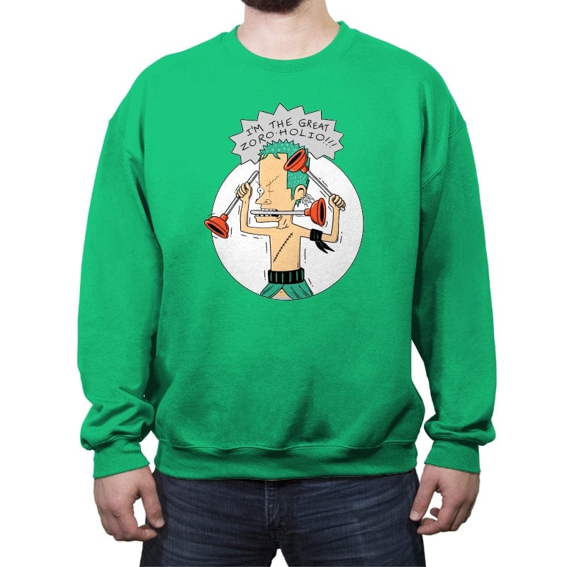 The Great Zoroholio - Crew Neck Sweatshirt Crew Neck Sweatshirt RIPT Apparel Small / Irish Green